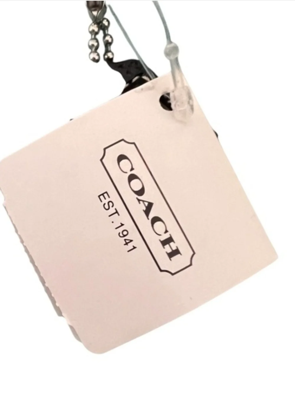 Coach NWT! Black and Gray Signature Canvas Wristlet with Leather Trim - Picture 8 of 9